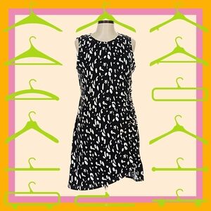 Black and White Sleeveless Dress